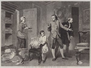 Het eerste werk van een schilder door Marcus Stone